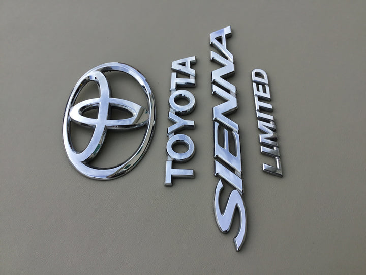 2007-2010 Toyota Sienna Limited Tailgate Emblem Set