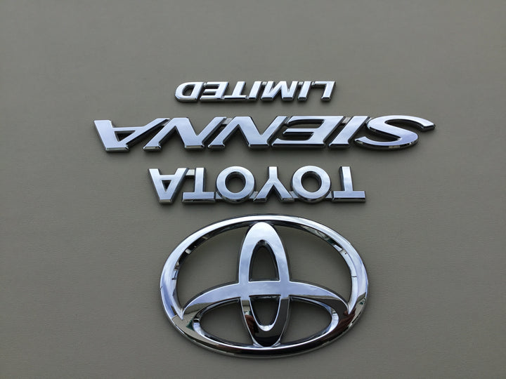 2007-2010 Toyota Sienna Limited Tailgate Emblem Set