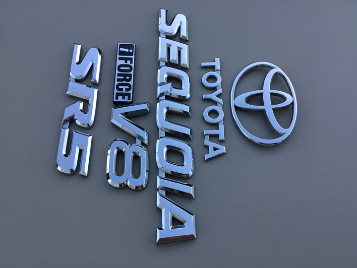 2001-2007 Toyota Sequoia iForce-V8 SR5 Tailgate Emblem Set