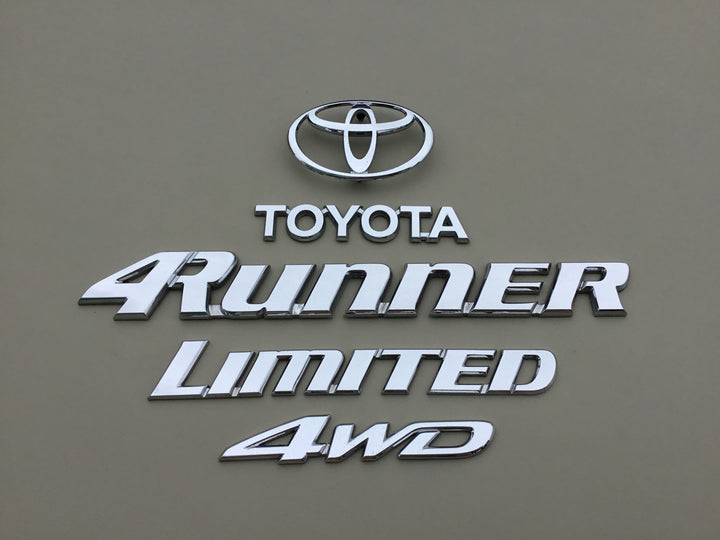 1996-2002 Toyota 4Runner Limited 4WD Tailgate Emblem Set