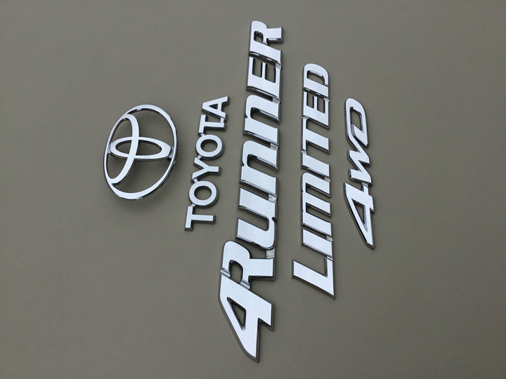 1996-2002 Toyota 4Runner Limited 4WD Tailgate Emblem Set