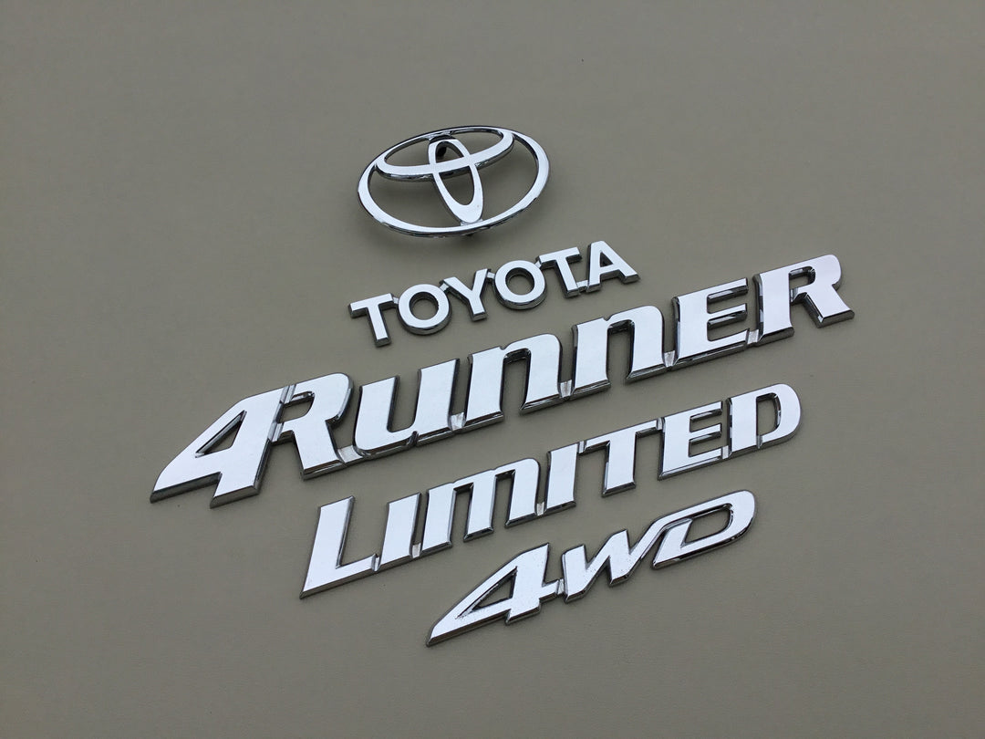 1996-2002 Toyota 4Runner Limited 4WD Tailgate Emblem Set