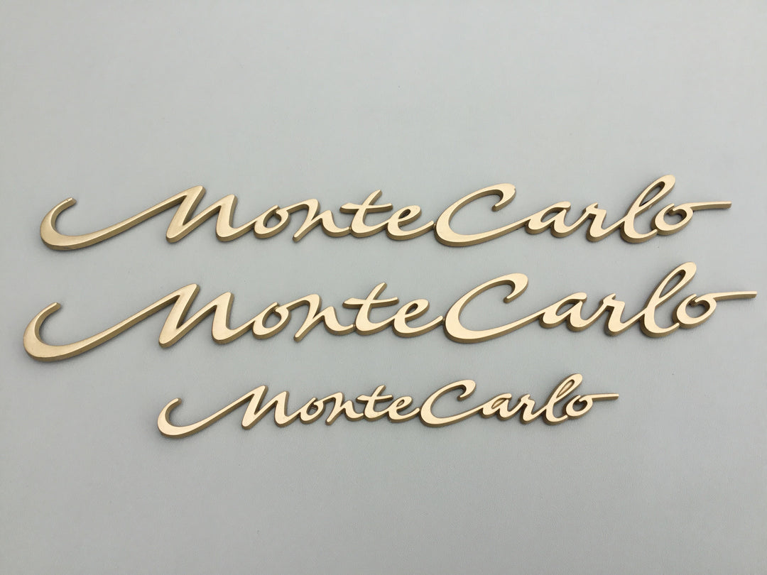 2000-2005 Chevrolet Monte Carlo Side & Trunk Emblem Set