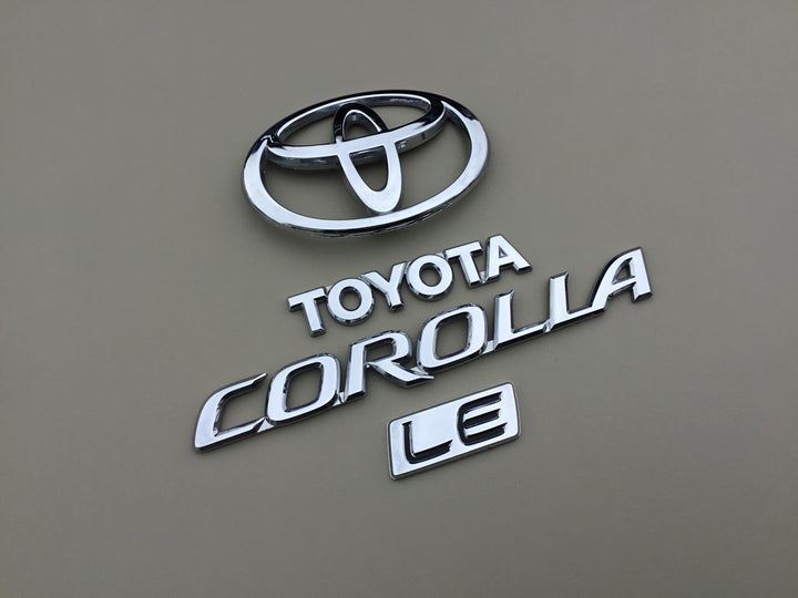 2003-2008 Toyota Corolla LE Trunk Emblem Set
