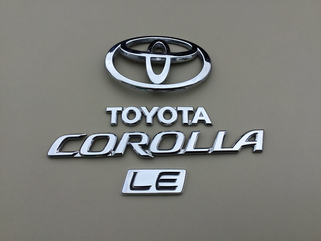 2003-2008 Toyota Corolla LE Trunk Emblem Set