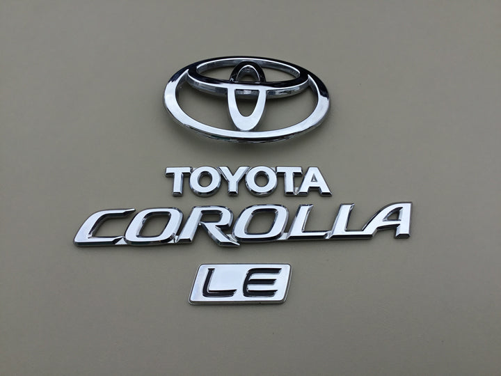 2003-2008 Toyota Corolla LE Trunk Emblem Set