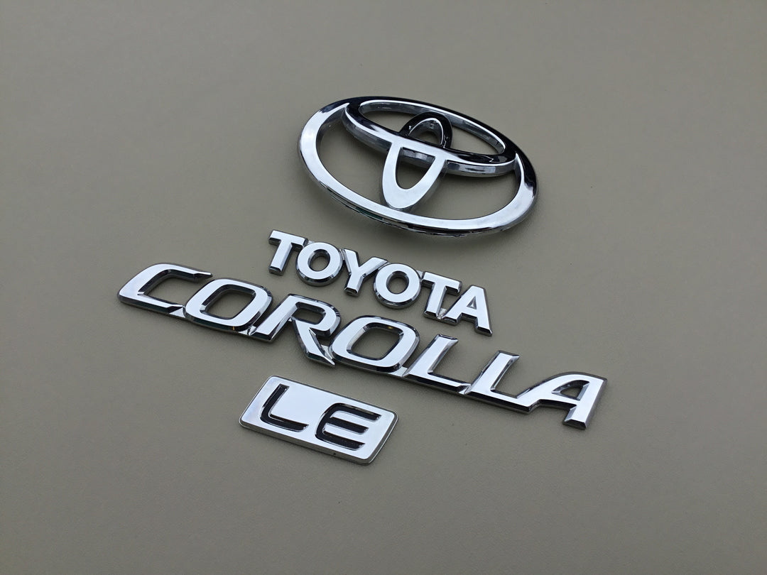2003-2008 Toyota Corolla LE Trunk Emblem Set