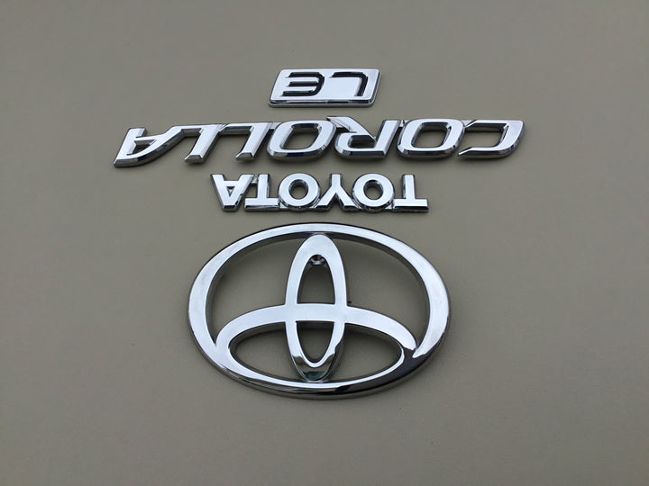 2003-2008 Toyota Corolla LE Trunk Emblem Set