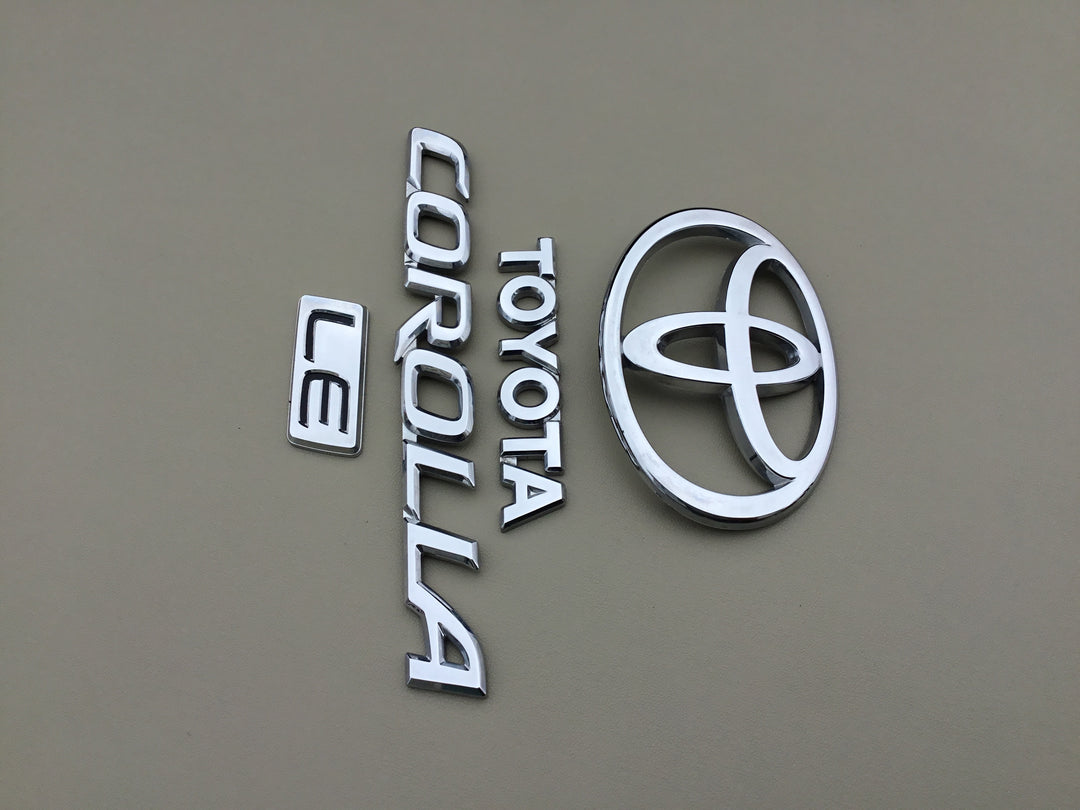2003-2008 Toyota Corolla LE Trunk Emblem Set