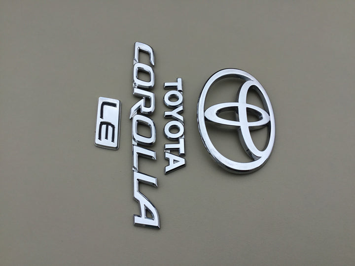 2003-2008 Toyota Corolla LE Trunk Emblem Set