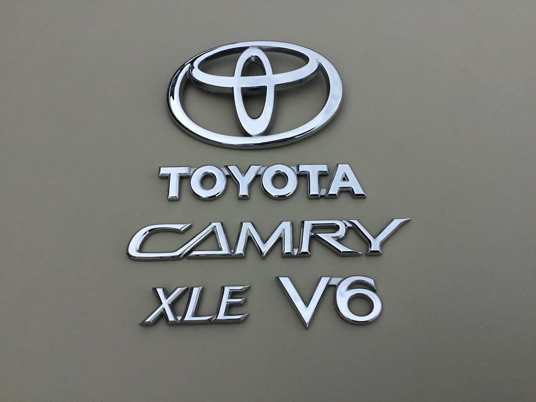 2002-2006 Toyota Camry XLE V6 Trunk Emblem Set