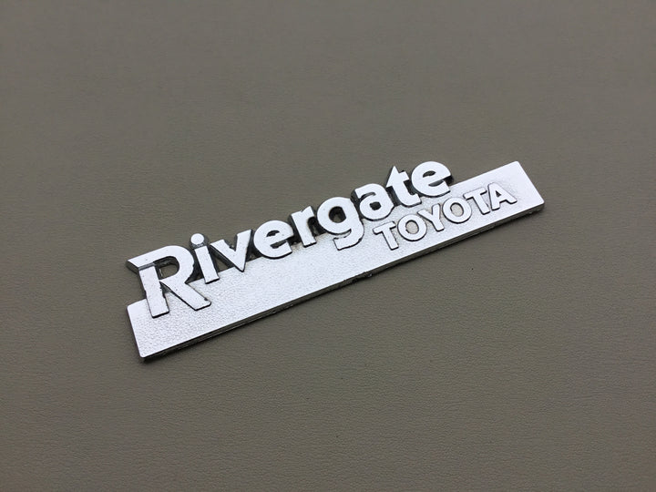 Rivergate Toyota Auto Dealership Metal Emblem