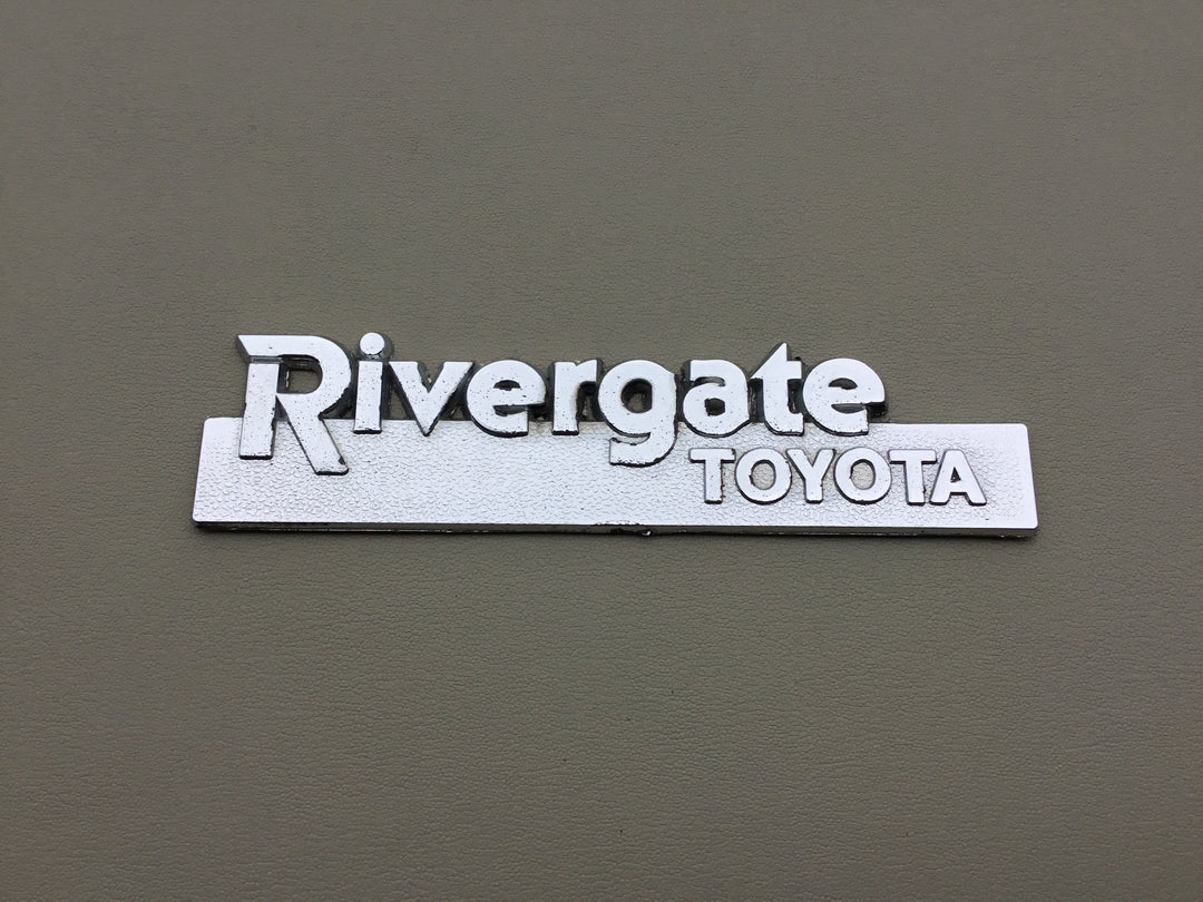 Rivergate Toyota Auto Dealership Metal Emblem