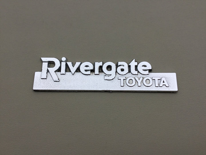 Rivergate Toyota Auto Dealership Metal Emblem