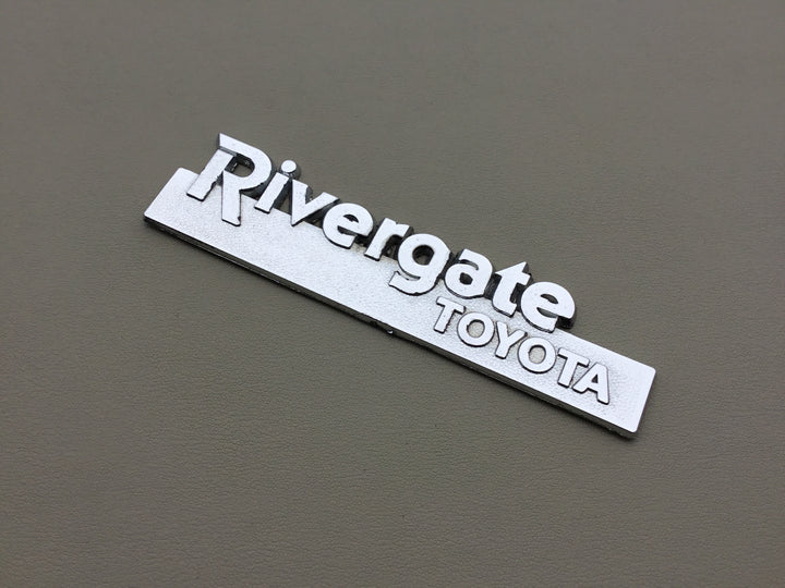 Rivergate Toyota Auto Dealership Metal Emblem