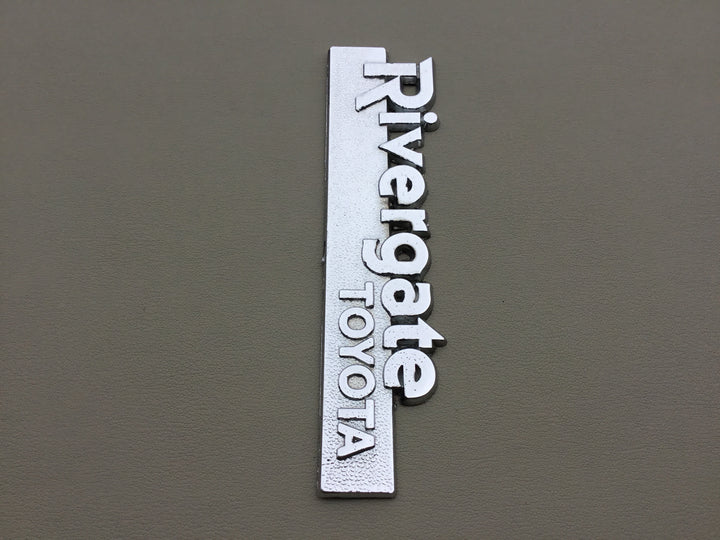 Rivergate Toyota Auto Dealership Metal Emblem