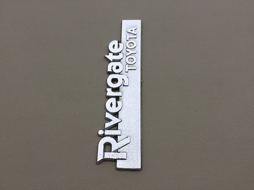 Rivergate Toyota Auto Dealership Metal Emblem