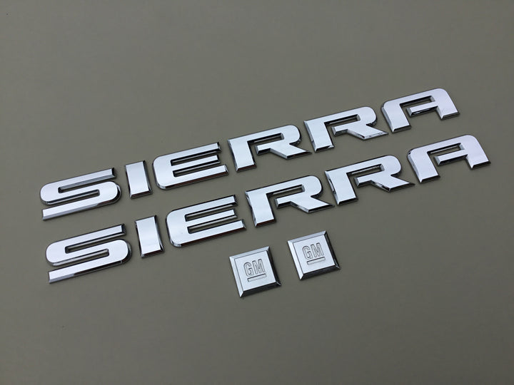 2007-2018 GMC Sierra GM Door Emblem Letters Set