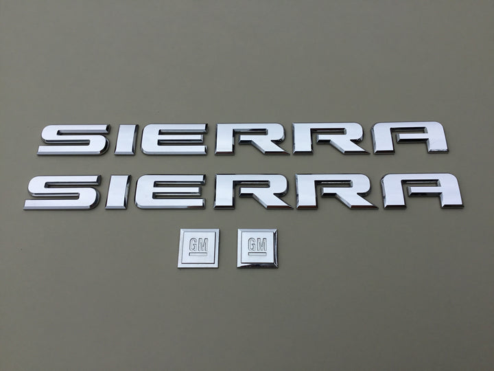 2007-2018 GMC Sierra GM Door Emblem Letters Set