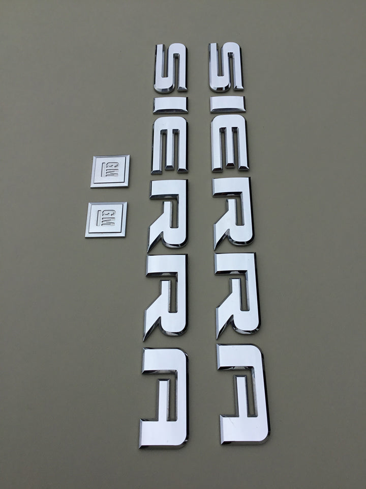 2007-2018 GMC Sierra GM Door Emblem Letters Set