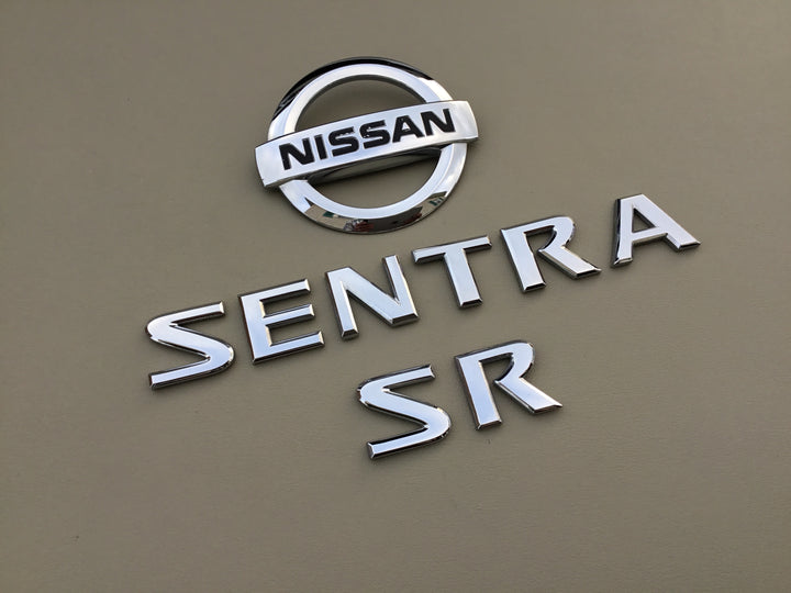 2007-2012 Nissan Sentra SR Trunk Emblem Set