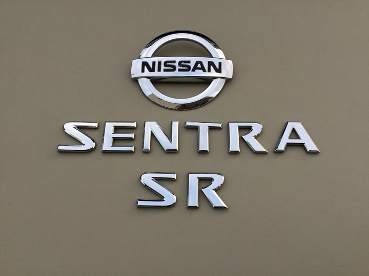 2007-2012 Nissan Sentra SR Trunk Emblem Set