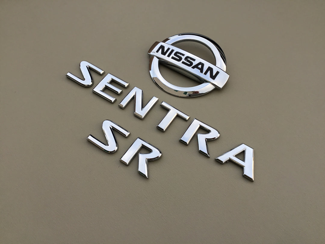 2007-2012 Nissan Sentra SR Trunk Emblem Set