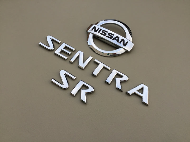 2007-2012 Nissan Sentra SR Trunk Emblem Set