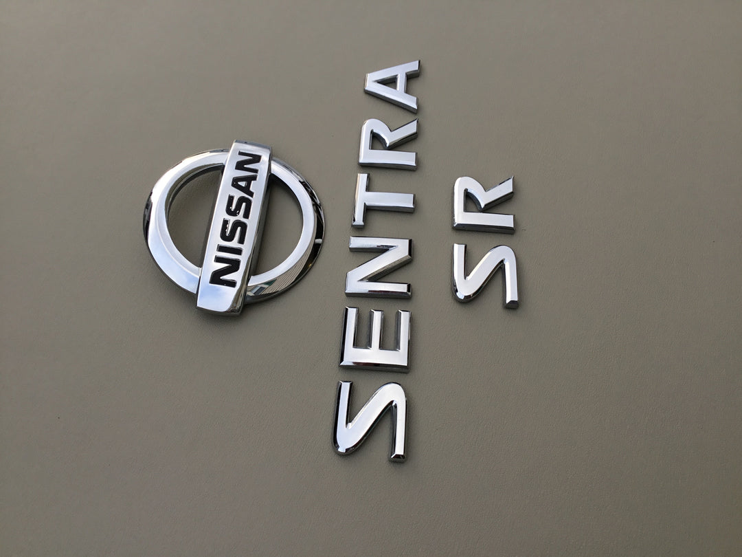 2007-2012 Nissan Sentra SR Trunk Emblem Set