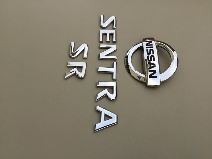 2007-2012 Nissan Sentra SR Trunk Emblem Set