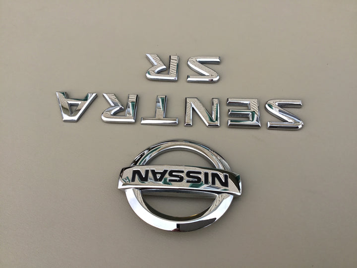 2007-2012 Nissan Sentra SR Trunk Emblem Set