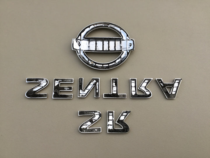 2007-2012 Nissan Sentra SR Trunk Emblem Set