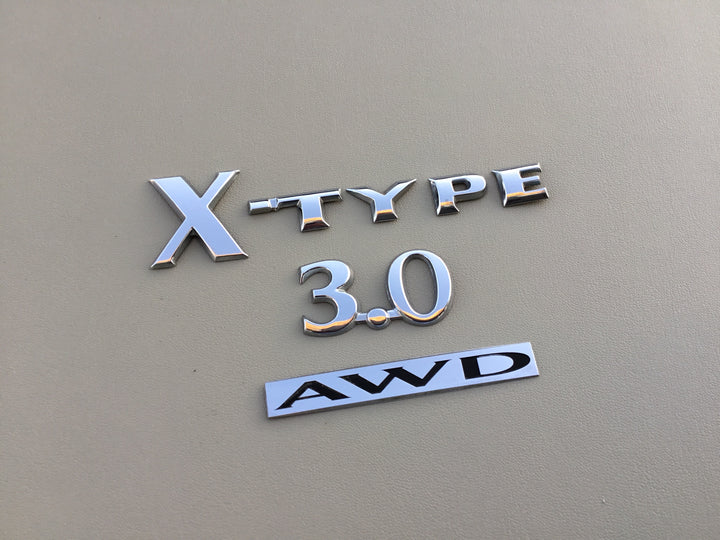 2002-2008 Jaguar X-Type 3.0 AWD Trunk Emblem Set