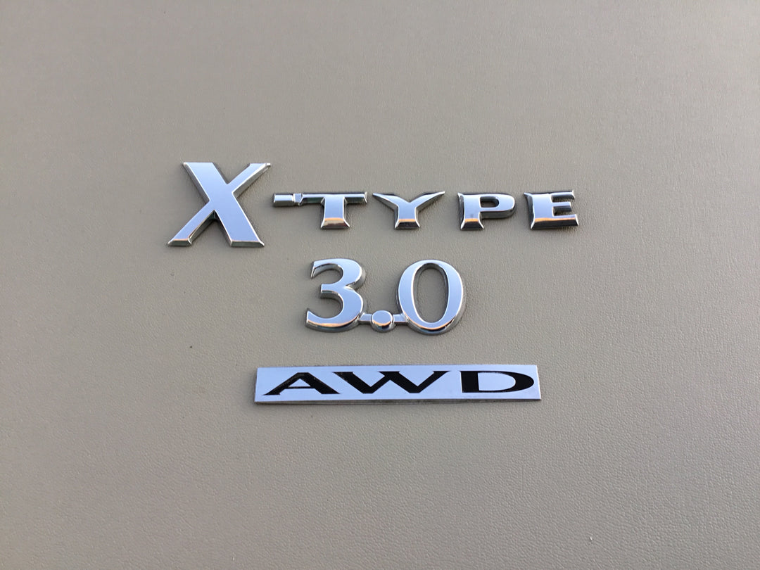 2002-2008 Jaguar X-Type 3.0 AWD Trunk Emblem Set