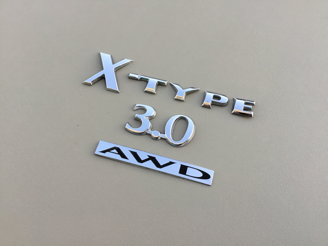 2002-2008 Jaguar X-Type 3.0 AWD Trunk Emblem Set