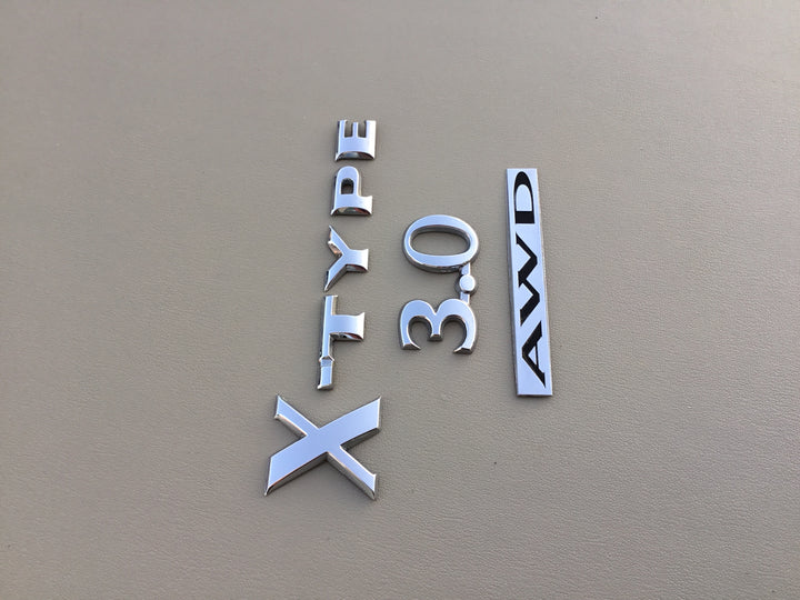 2002-2008 Jaguar X-Type 3.0 AWD Trunk Emblem Set