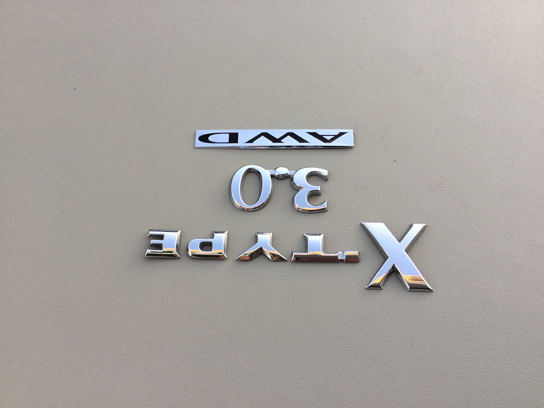 2002-2008 Jaguar X-Type 3.0 AWD Trunk Emblem Set
