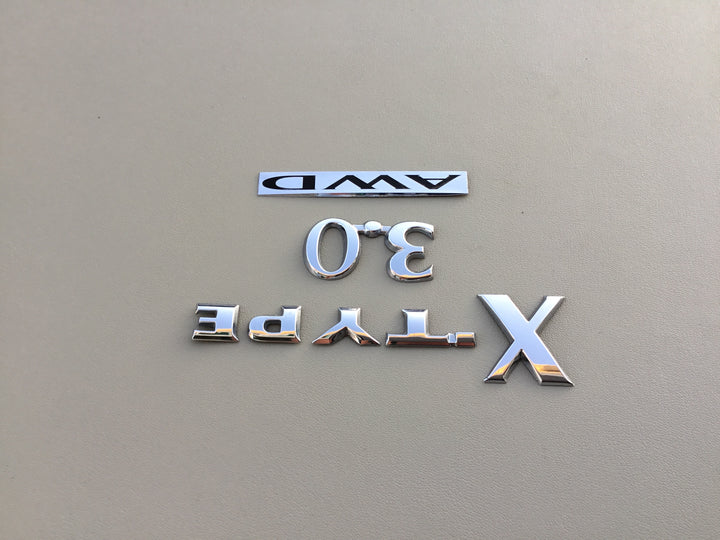 2002-2008 Jaguar X-Type 3.0 AWD Trunk Emblem Set