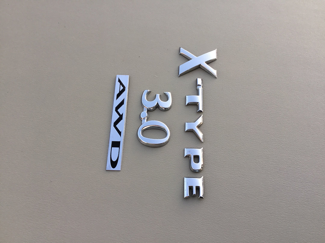 2002-2008 Jaguar X-Type 3.0 AWD Trunk Emblem Set