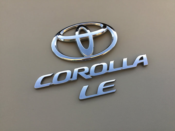 2014-2018 Toyota Corolla LE Trunk Emblem Set