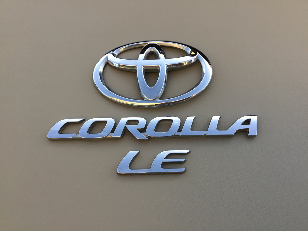 2014-2018 Toyota Corolla LE Trunk Emblem Set