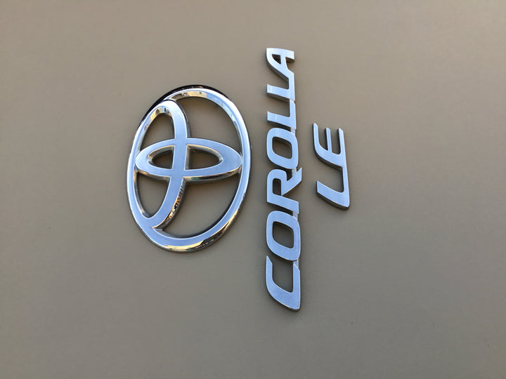 2014-2018 Toyota Corolla LE Trunk Emblem Set