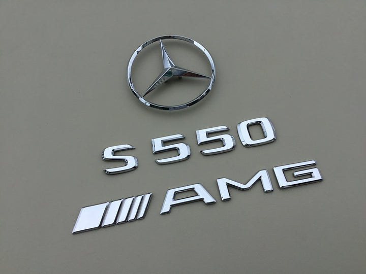 2007-2013 Mercedes S550 AMG Trunk Emblem Set