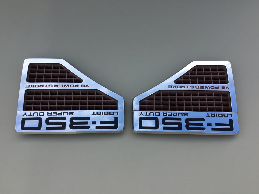 2008-2010 Ford F-350 Lariat Super Duty Fender Emblem Set