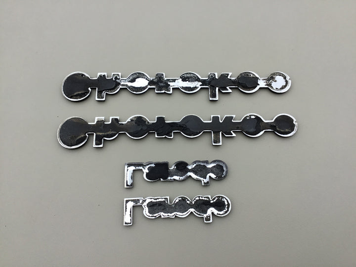 1984-1996 Jeep Cherokee Laredo Fender Emblem Set