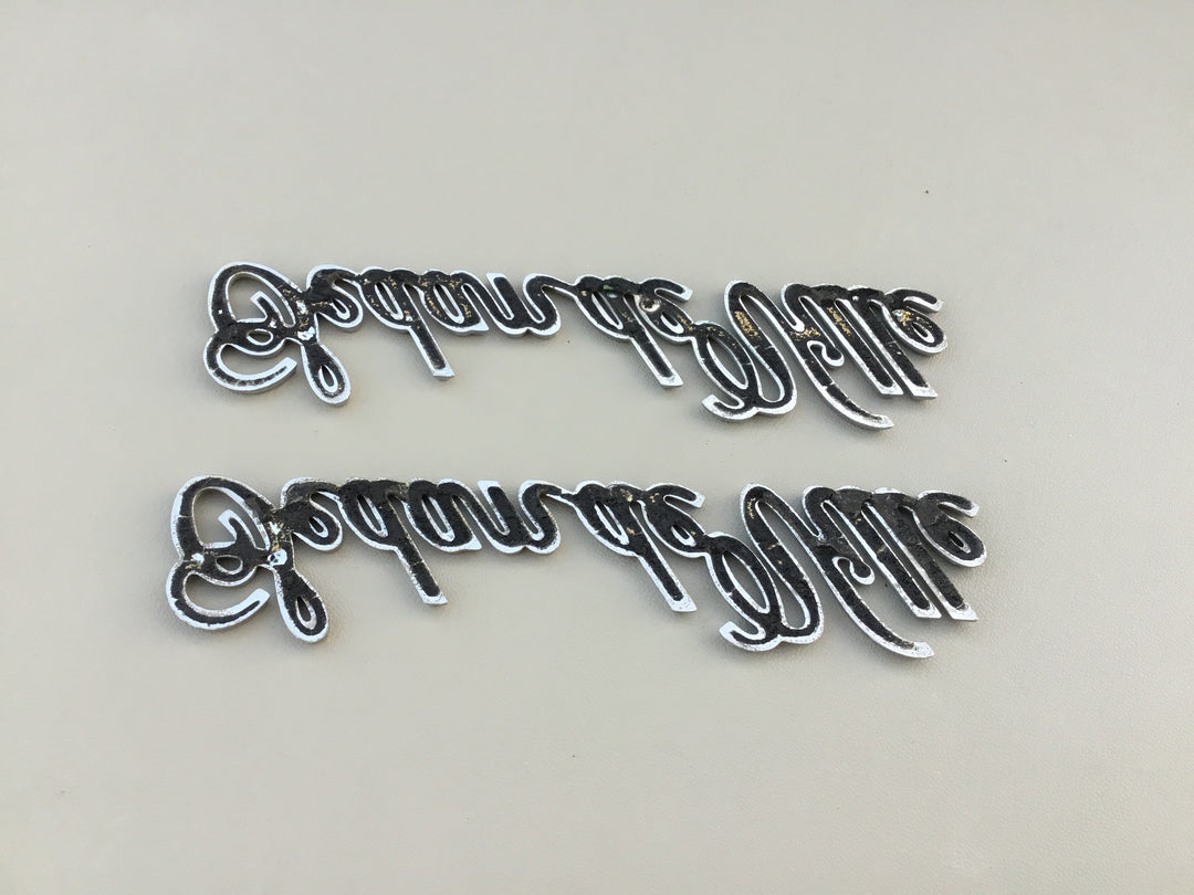 1985-1993 Cadillac Sedan Deville Quarter Panel Emblem Set