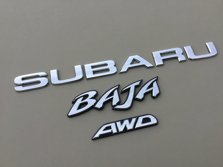 2003-2006 Subaru Baja AWD Tailgate Emblem Set