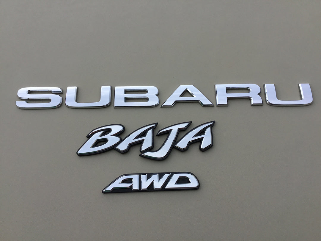 2003-2006 Subaru Baja AWD Tailgate Emblem Set