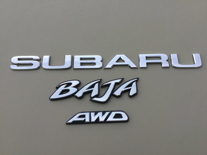 2003-2006 Subaru Baja AWD Tailgate Emblem Set