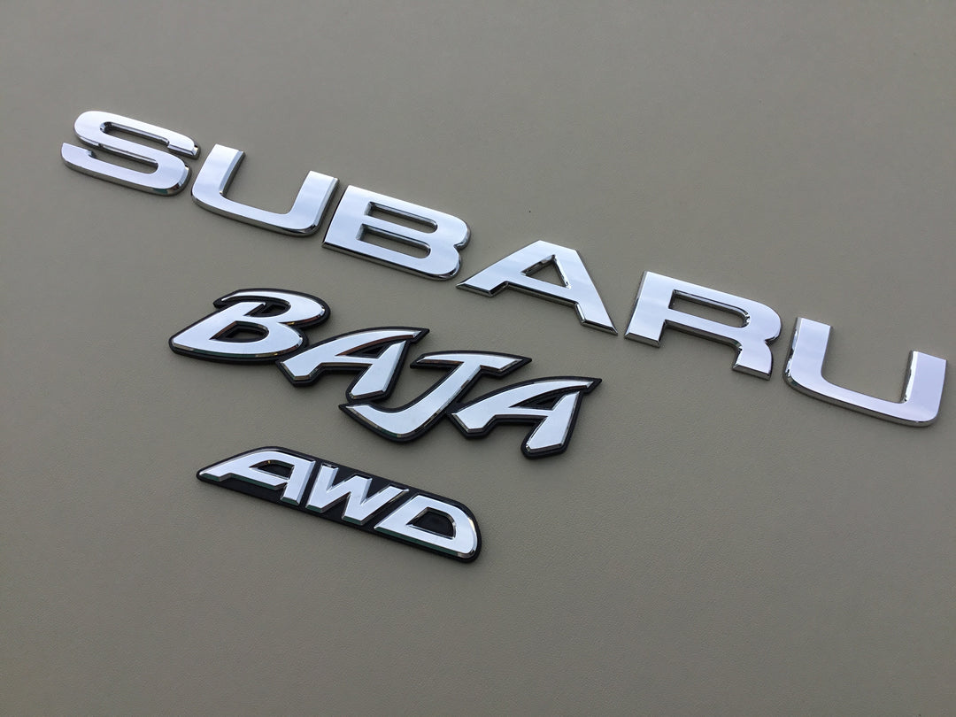 2003-2006 Subaru Baja AWD Tailgate Emblem Set